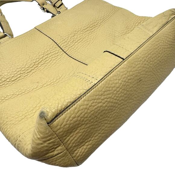 Coach F13089 Hamilton Tan Pebbled Leather Double Strap Shoulder Tote Bag - Picture 8 of 12